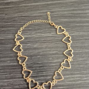 Collar corazón dorado