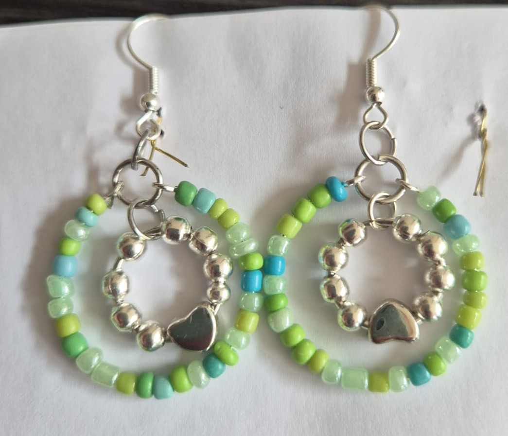 Pendientes kiwi