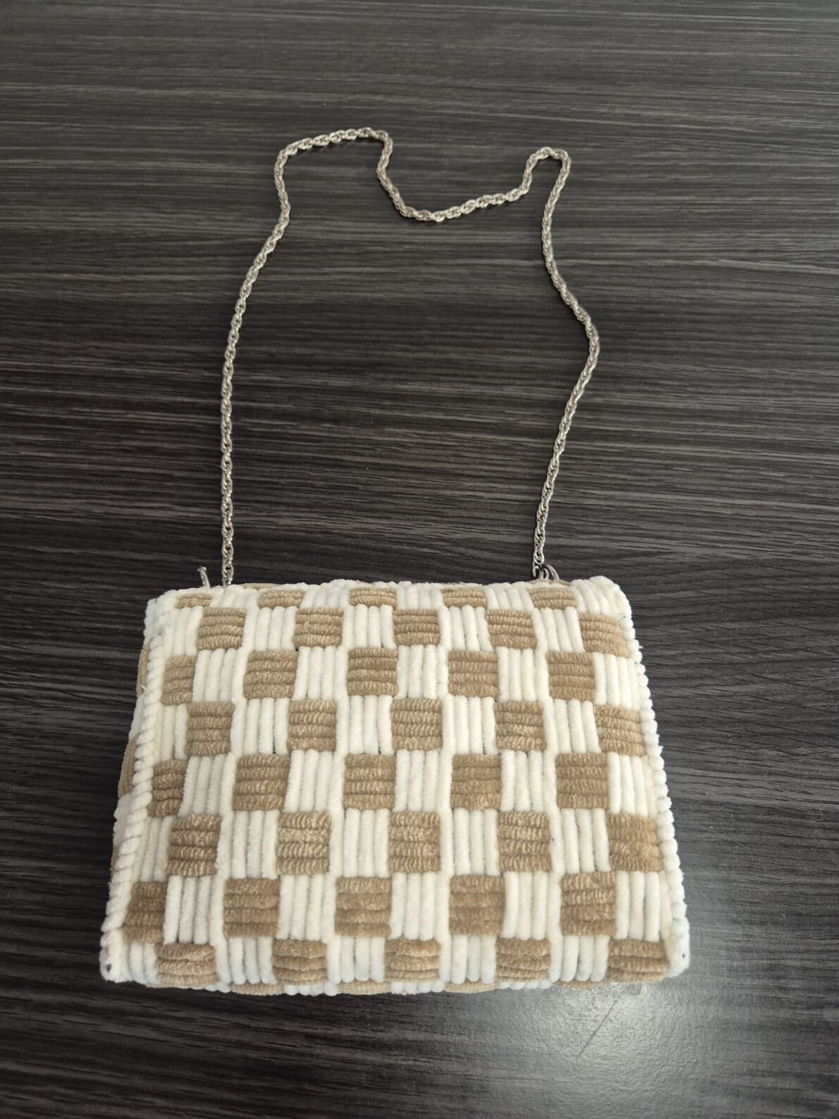 Bolso ajedrez trasera