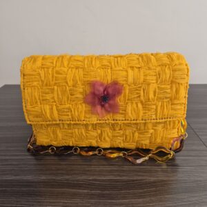 bolso flor amarillo